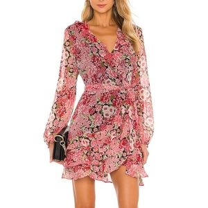Bardot Triple Frill Dress from REVOLVE